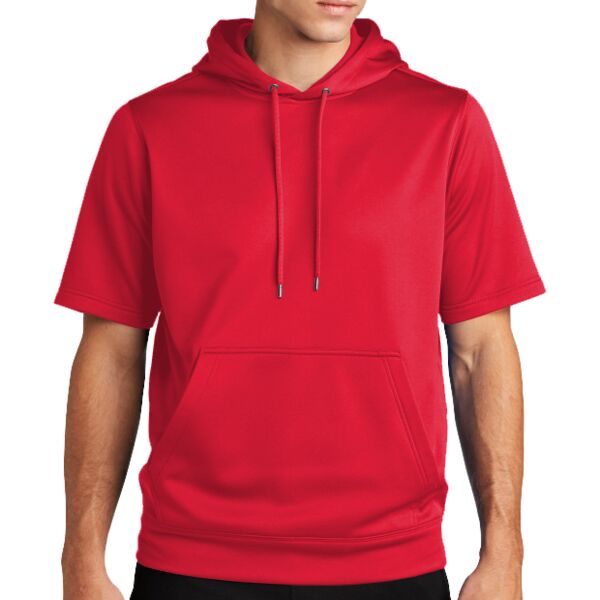 Sport Tek Sport Wick ® Fleece Short Sleeve Hooded Pullover ST251 Sport Wick ® Fleece Short Sleeve Hooded Pullover Thumbnail