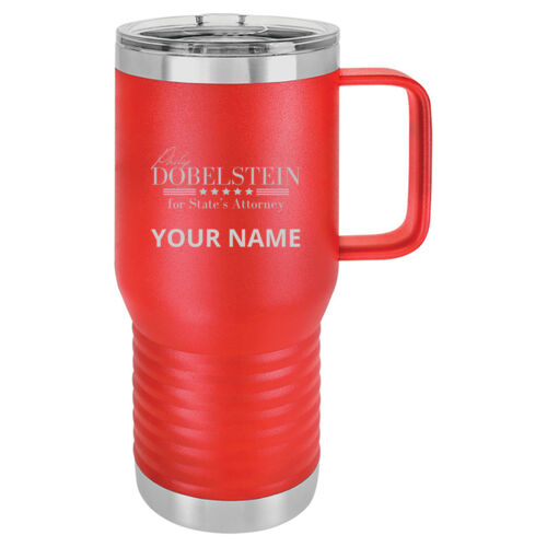 Philip Dobelstein for State's Attorney Design PD1 Engraved on a Polar Camel® - 20 oz.Travel Mug Vacuum Insulated with Slider Lid Thumbnail