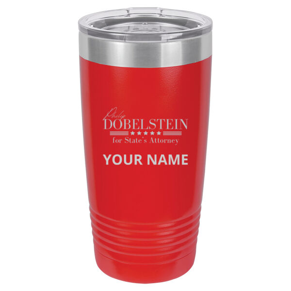 Philip Dobelstein for State's Attorney Design PD1 Engraved on a Polar Camel® - 20 oz Tumbler Vacuum Insulated with Slider Lid Thumbnail